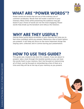 Load image into Gallery viewer, Power Words List - For Public Speaking / Presentations
